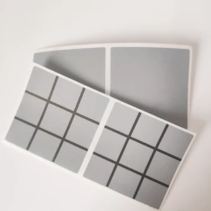 100 шт. 46x46 мм самодельная наклейка с рисунком судоку, серого и серебряного цвета, самодельная наклейка с рисунком, ручная работа, пленка с рисунком в полоску и карточку