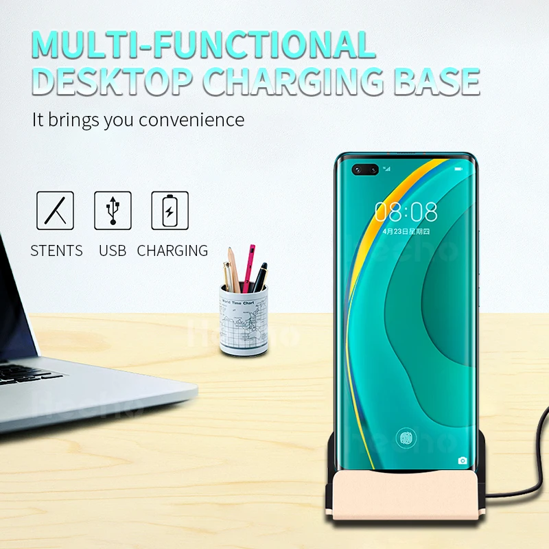 Зарядная док-станция для телефонов станция с Micro-USB/Type-C USB Huawei Xiaomi Redmi Samsung зарядное