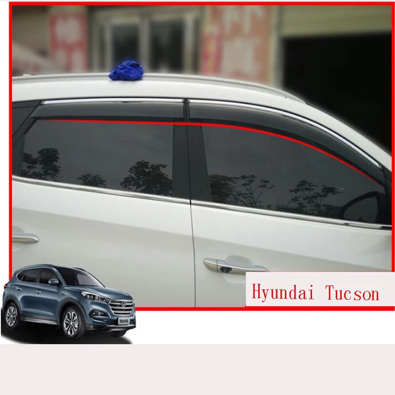 Оконный козырек применяется только для левого руля hyundai Tucson внешняя модификация специальные аксессуары