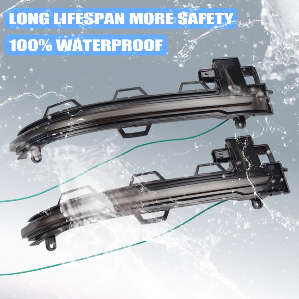 

LED Dynamic Turn Signal Light Flowing Water Blinker Flashing Light For BMW X3 X4 X5 X6 F25 LCI F26 F15 F16 2014 2015 2016-2018