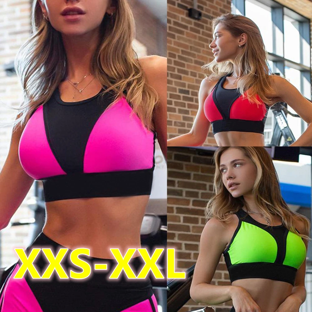 

Women Tank Tops Fitness Crop Tops Ladies Sexy Sports Camis Female Bodycon Gym Push Up Yoga Tops Workout Vest Sportwear XXS-XXL