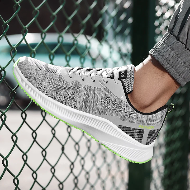 

New Spring Cross-border Large Sizes Four Seasons Men's Shoes Mesh Combination Bottom Outdoor Casual Shoes Men's Running Shoes