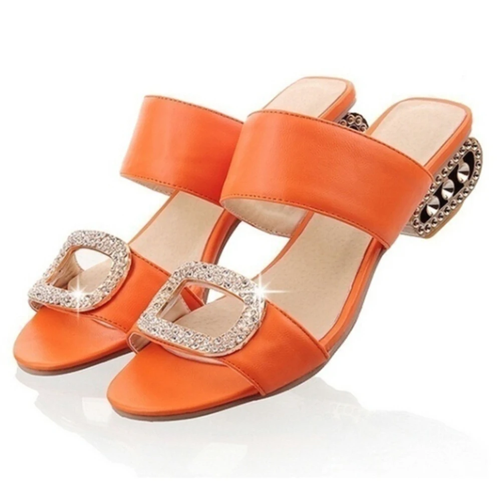 Летние женские сандалии шлепанцы Модные со стразами в богемном стиле Женские