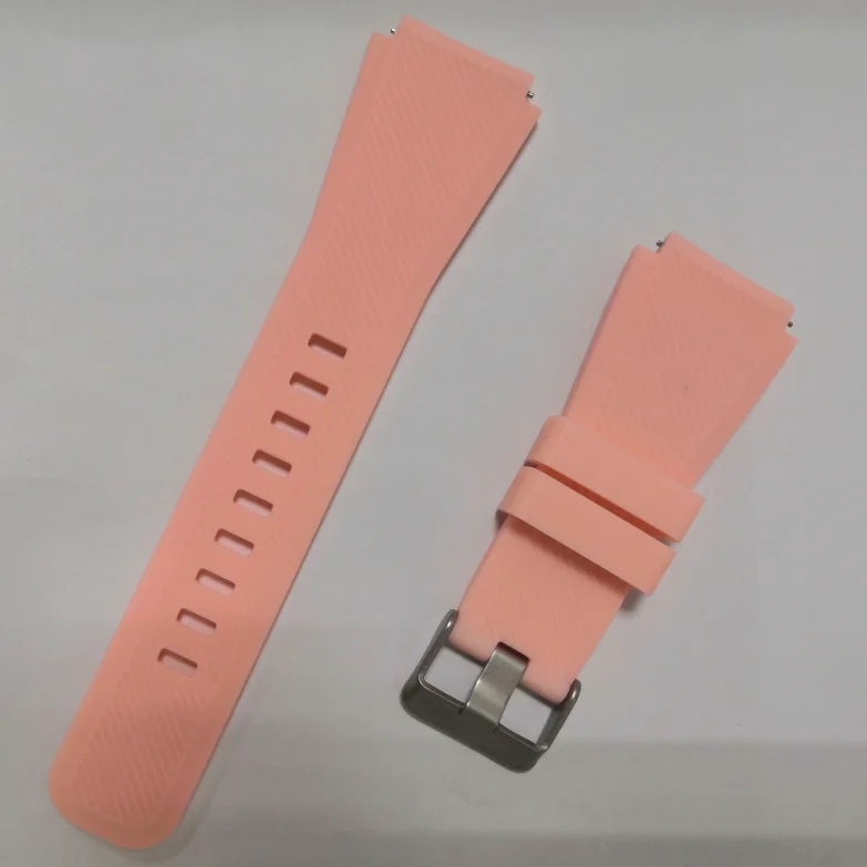 pink Galaxy watch 46 мм ремешок для samsung gear s3 frontier 22 мм ремешок для часов мягкий силиконовый ремешок для часов браслет умный ремешок для часов gear S 3 - Цвет ремешка: pink