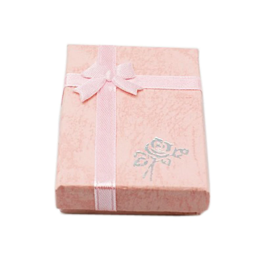 

4pcs Cardboard Pendant Necklaces Gifts Boxes with Bowknot for Necklaces and Pendants Packaging Display box Rectangle 7x5x2cm