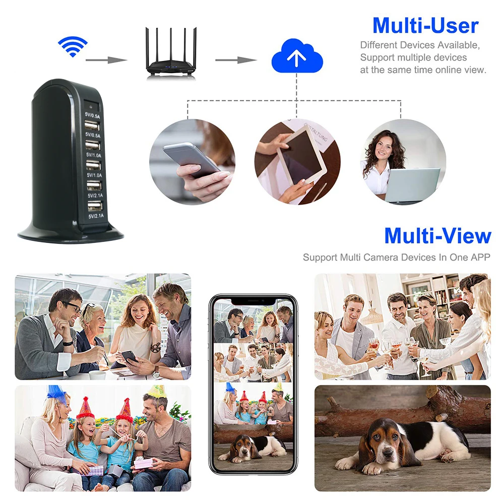 usb adapter charger mini wifi camera 1080p hd ip camera wireless security camera baby cam monitor camcorder smart home camera free global shipping