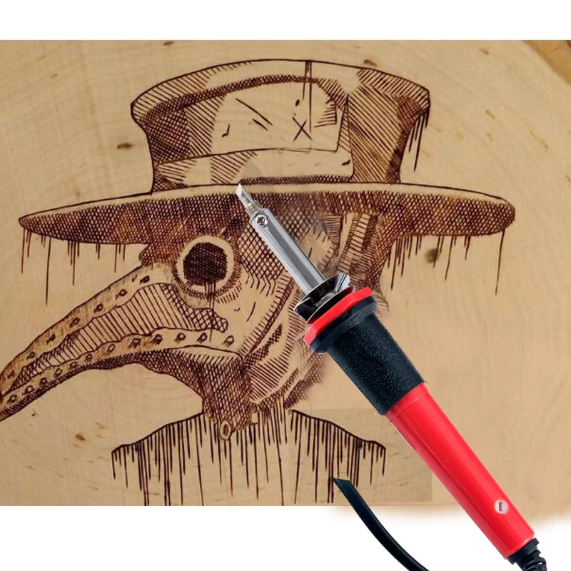 30W/220V резные паяльник Набор Советы пирография инструмент штепсельная вилка