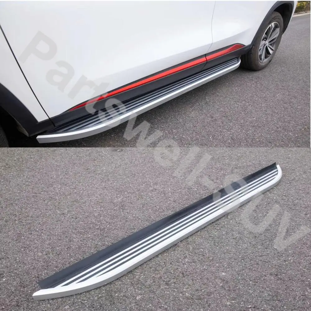 

Fits for Je-ep Cherokee 2014-2020 2Pcs left right running board side steps nerf bar car pedal side stairs