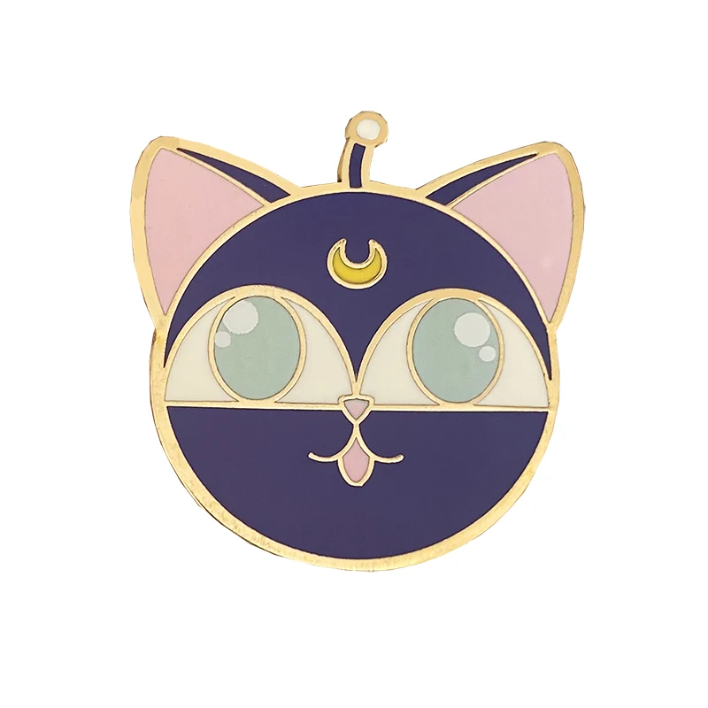 Пользовательские значки на лацкан с твердой Эмалью для девочки рисунок милой
