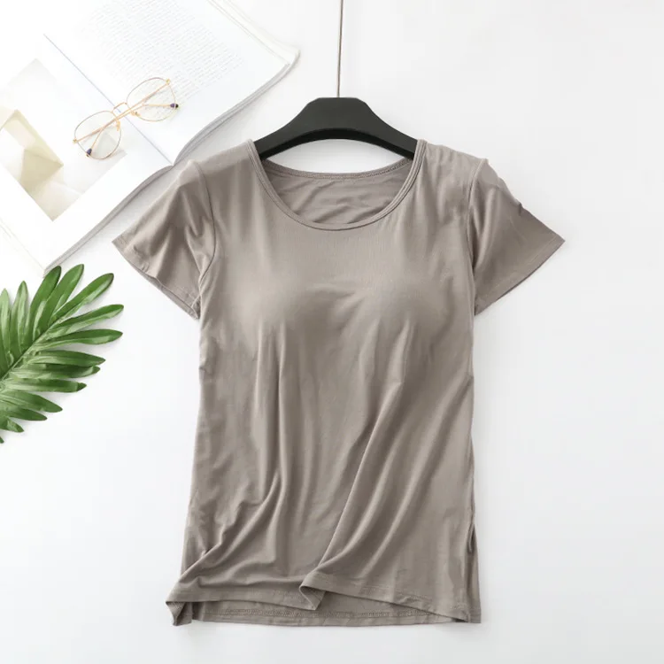 

Fashion gray Logo Printing T Shirts Women's Short Sleeve Fashion 100% cotton Female T-Shirts