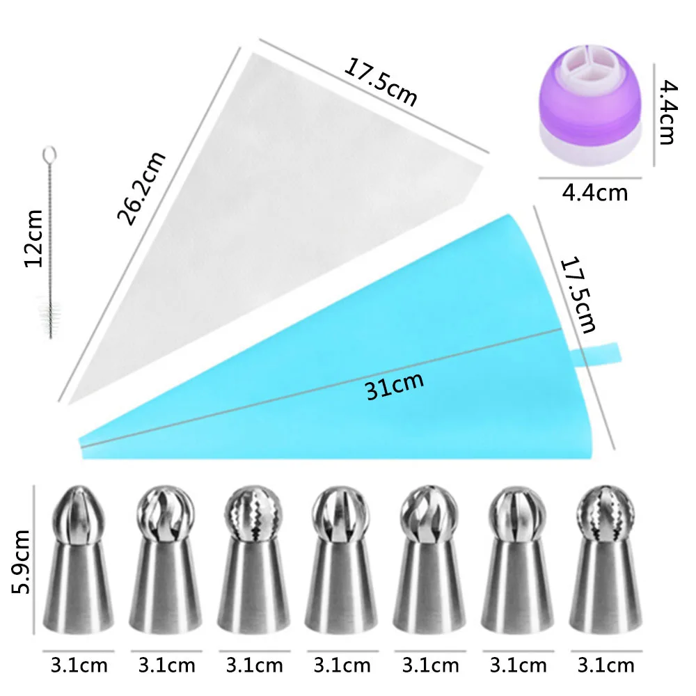 11шт./компл торта Кондитерская насадка насадки для кондитерского мешка поставки в