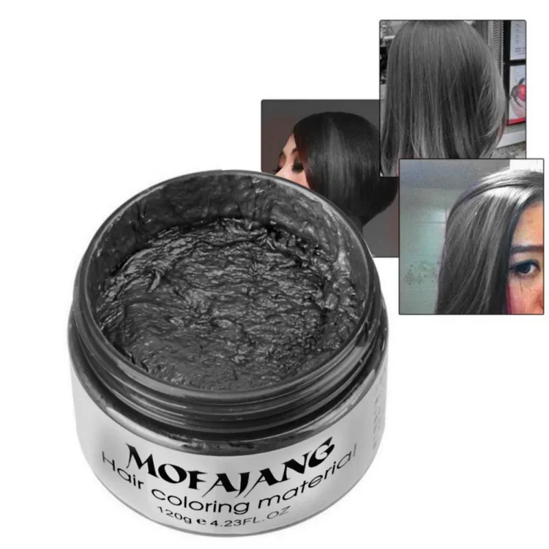 

Disposable Hair Dye Mud Cream Hair Coloring Material Styling One-Time Hair Wax Easy To Wash Plants Component Hair Clay