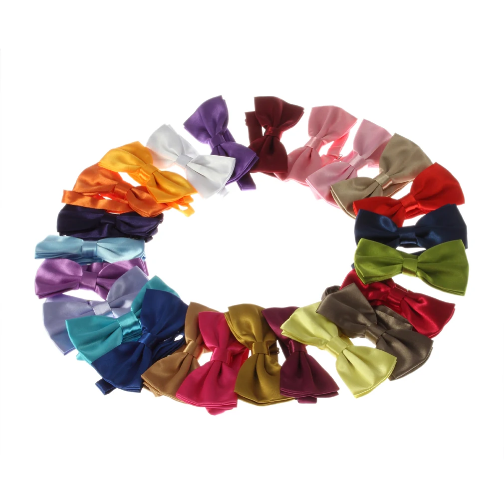 

2020 Men Ties Fashion Butterfly Party Wedding Bow Tie for Boys Girls Candy Solid Color Bowknot Wholesale Accessories Bowtie Hot