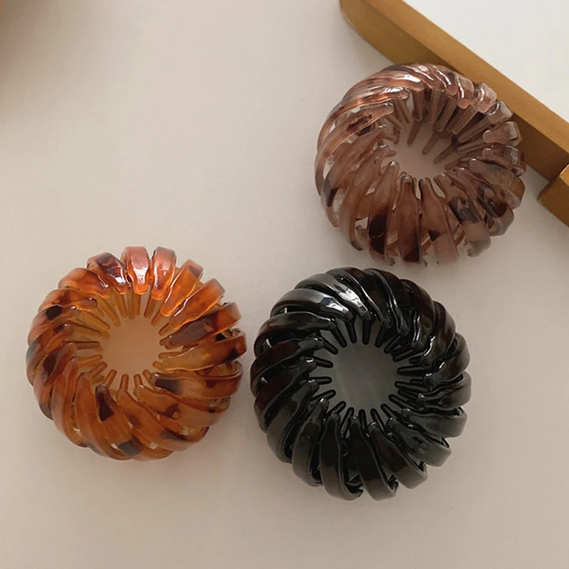 

Fashion Women Ponytail Bun Hair Styling Hair Claw Hair Coil Buckle Hair Clip Accessories Female Headwear SWD889