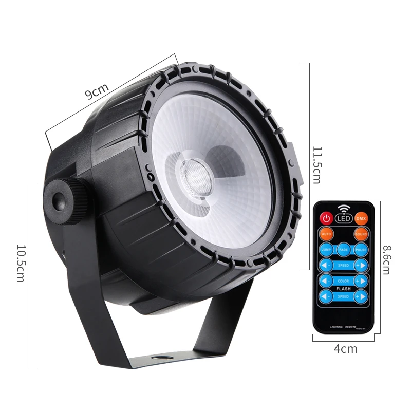 Мини Dmx512 Диско РГБ сценический Ночной светильник 1 шт. 30 Вт Cob Led Par Светильник