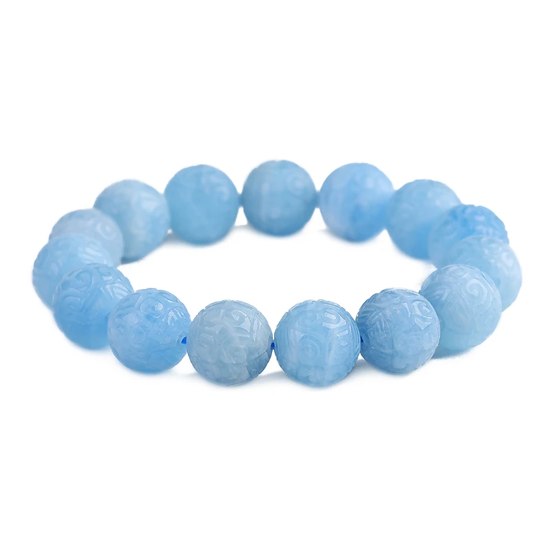 Аквамарин/розовый кварц/Аметист/красный агат/Искусственные резные бусины