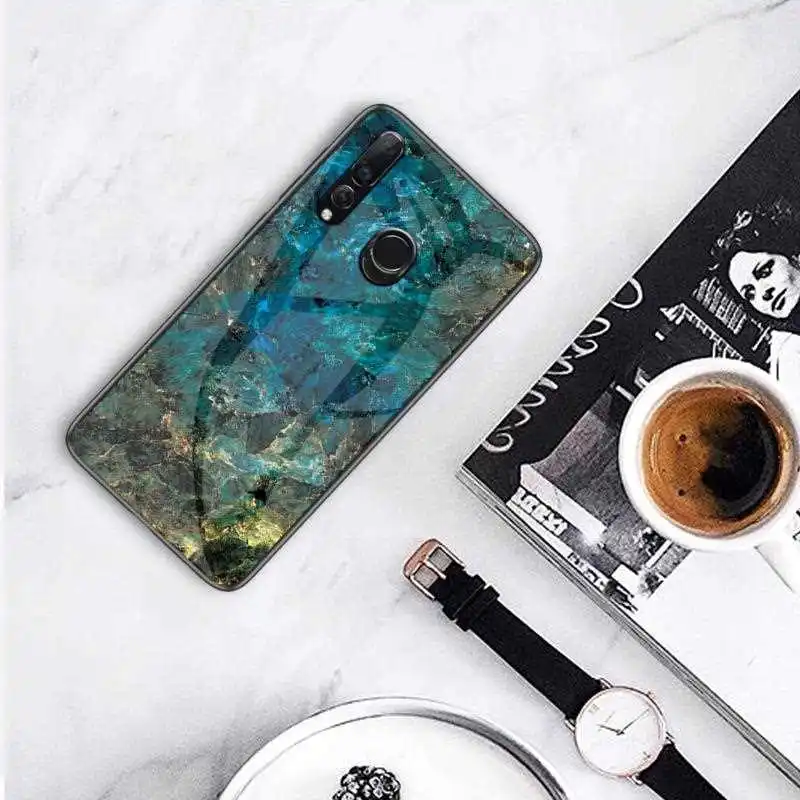 

Joomer Marble Pattern Glass Case For Huawei Y7p Y9 Y7 Prime Y7 Y6 Pro Y5 2019 Y9 Y5 2018 Phone Case Cover