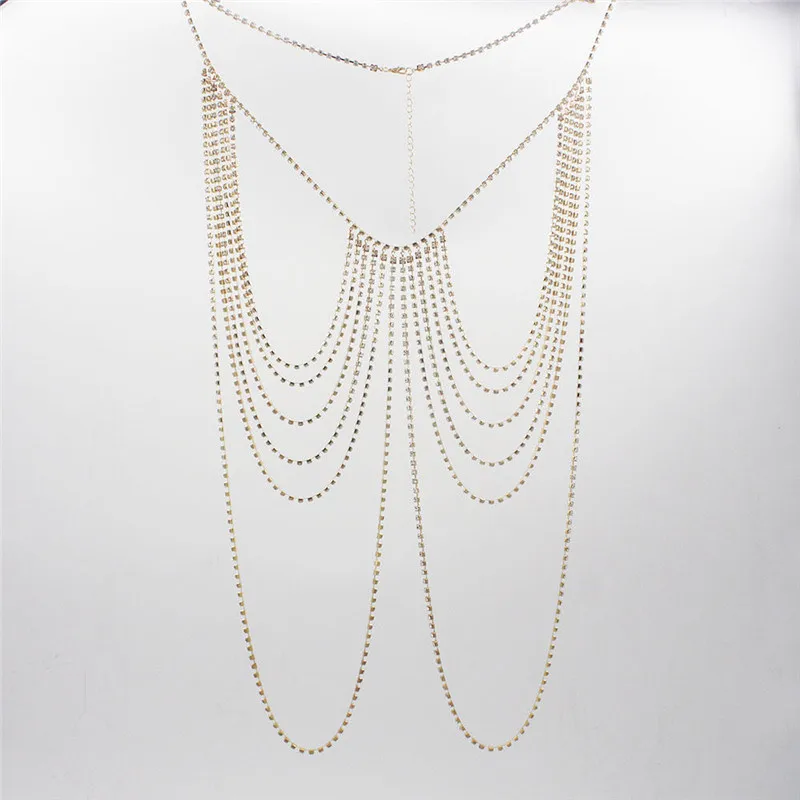 Модное сексуальное роскошное украшение для тела с кристаллами блестящее бикини