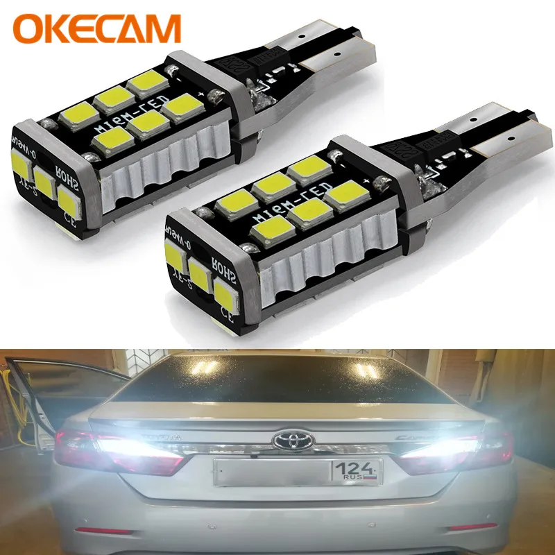 2 шт. Автомобильные светодиодные лампы Canbus T15 W16W 2835 SMD 15 Вт|stop light|toyota corolla bulbw16w t15 |
