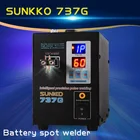 Новый SUNKKO 737G точечный сварочный аппарат для батареи 1,5 кВт Светодиодный светильник Точечный сварочный аппарат для 18650 аккумуляторных батарей сварочные точечные сварочные аппараты