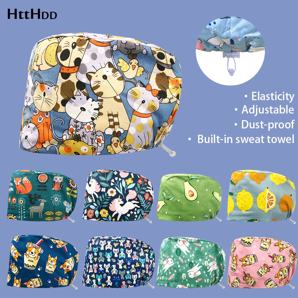 

Ветеринар с животным рисунком, домашние животные, телефон, гигиенические шапки, клиника, аптека, врач, Уход За больницей, скрабы, шапочка