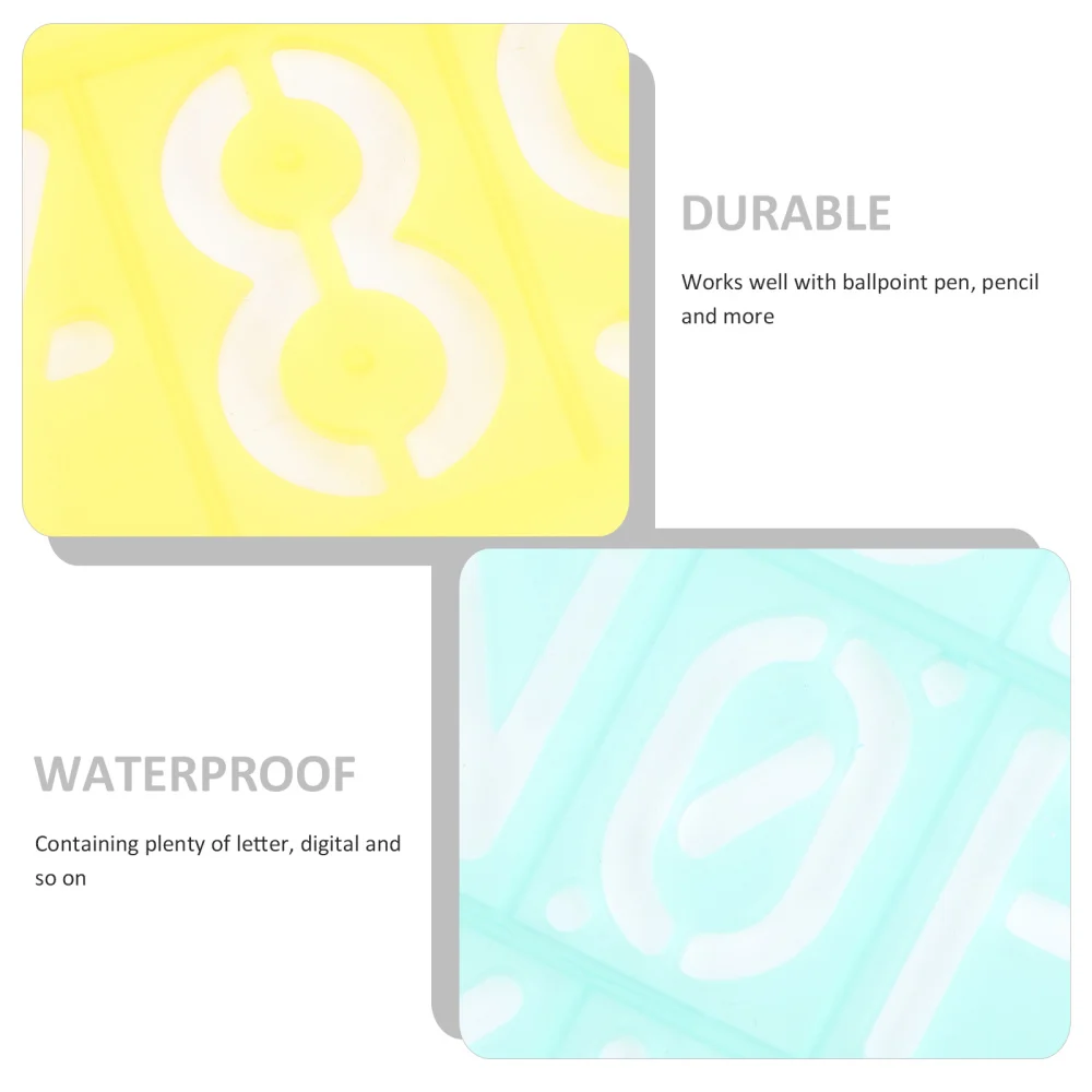 

4 Sets English Letter Digital Template Ruler Diy Template Ruler for Art Crafts