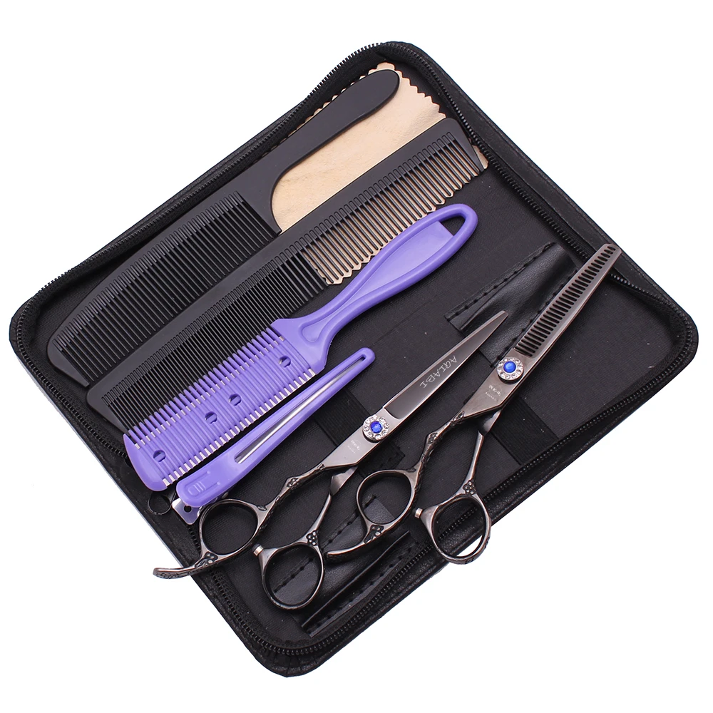 Набор парикмахерских ножниц для левой руки AQIABI 5 дюйма 6 дюймов японские