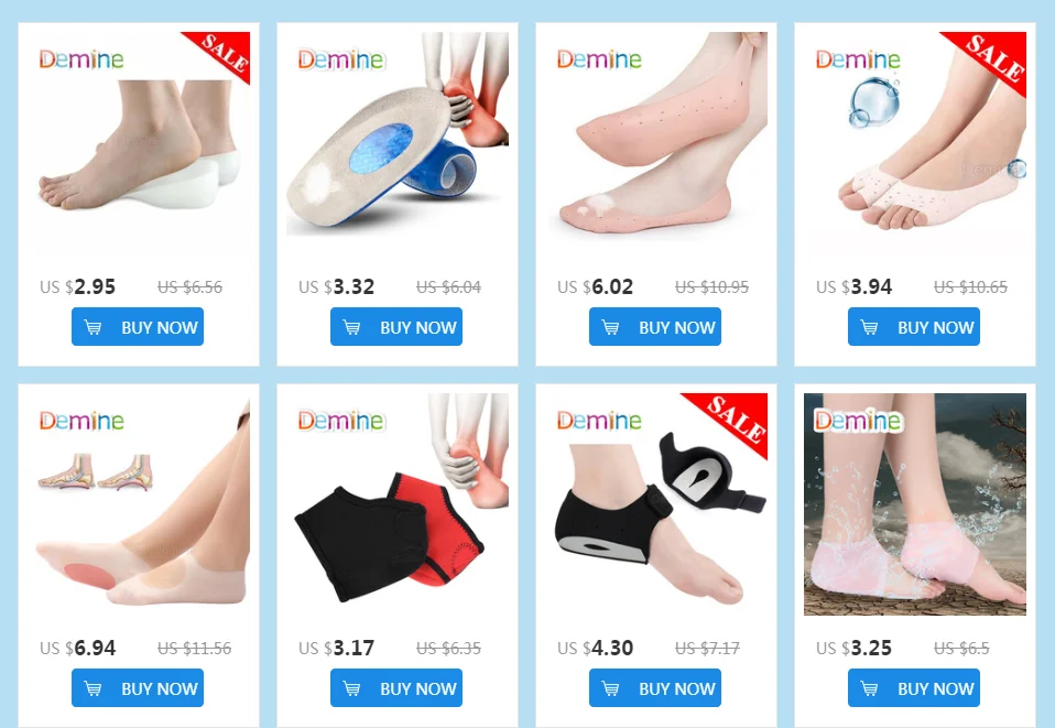 Demine Plantar Fasciitis носки для Ахилла тендонита мозоли Шпоры трещины облегчение боли пяточные колодки для мужчин и женщин Уход за ногами вставки