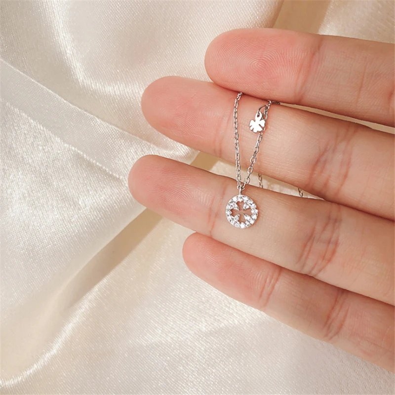 Корейская мода 2020 крест полый цветок форма шеи колье подвеска ожерелье женщина