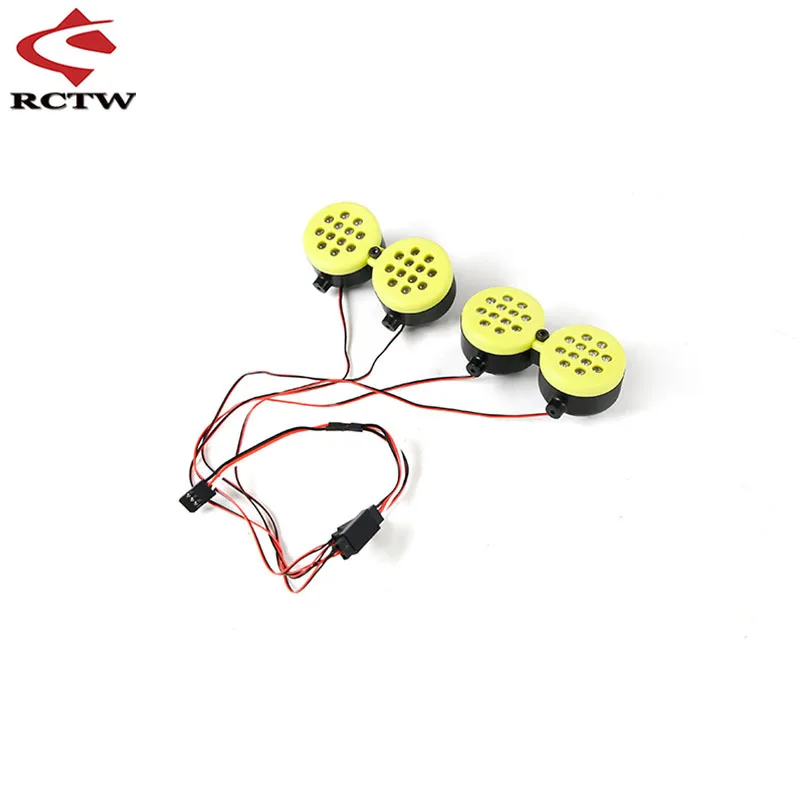 

New Plastic Front LED Lights for 1/5 Losi 5ive-t Rovan Lt Km X2 QL DDT FID Racing Truck Rc Car Parts