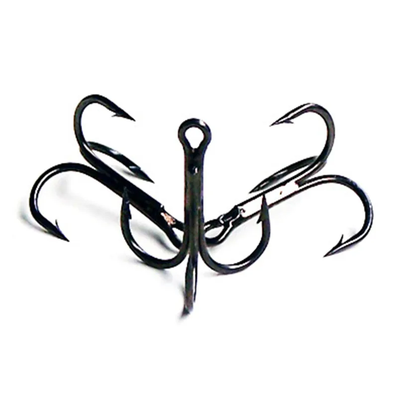 Супер острые тройные Крючки FISHINAPOT 10 шт./компл. 2 #/4 #/ 6 #/8 #/10 # рыболовные крючки из