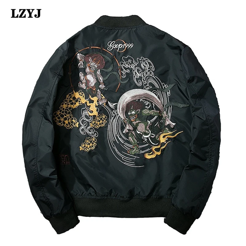 Куртка-бомбер осень-зима мужская куртка-бомбер Монстр модная крутая бейсбольная