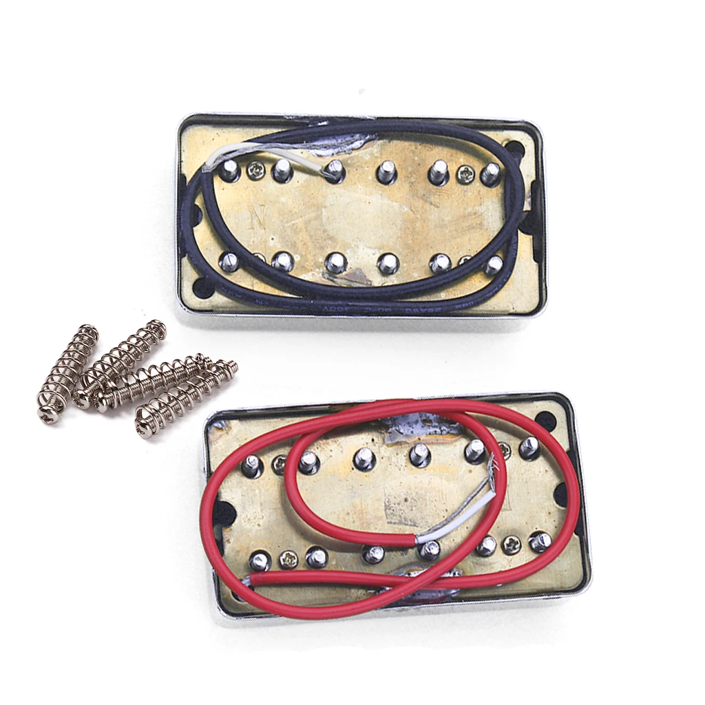 high output pickup dual hot rail electric guitar humbucker pickups set chrome musical instruments gear for brand guitar free global shipping