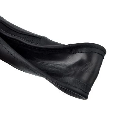 Оплетка руля NEW GALAXY натуральная кожа + перфорированные вставки цвет черный размер