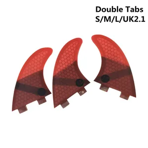 Серфинг, двойные вкладки SMLUK2.1 quillas, двойные вкладки, серфинговые ласты, двойные вкладки, сотовое стекловолокно, 3 шт., стандарт s
