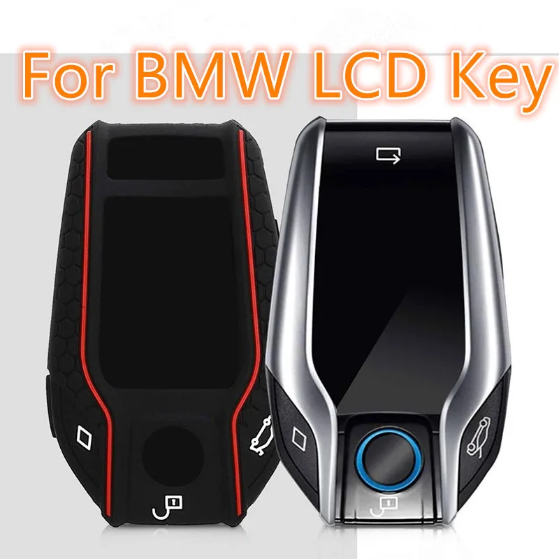 Чехол для автомобильного ключа чехол со светодиодный ным дисплеем BMW 5 6 7 8 серии G11