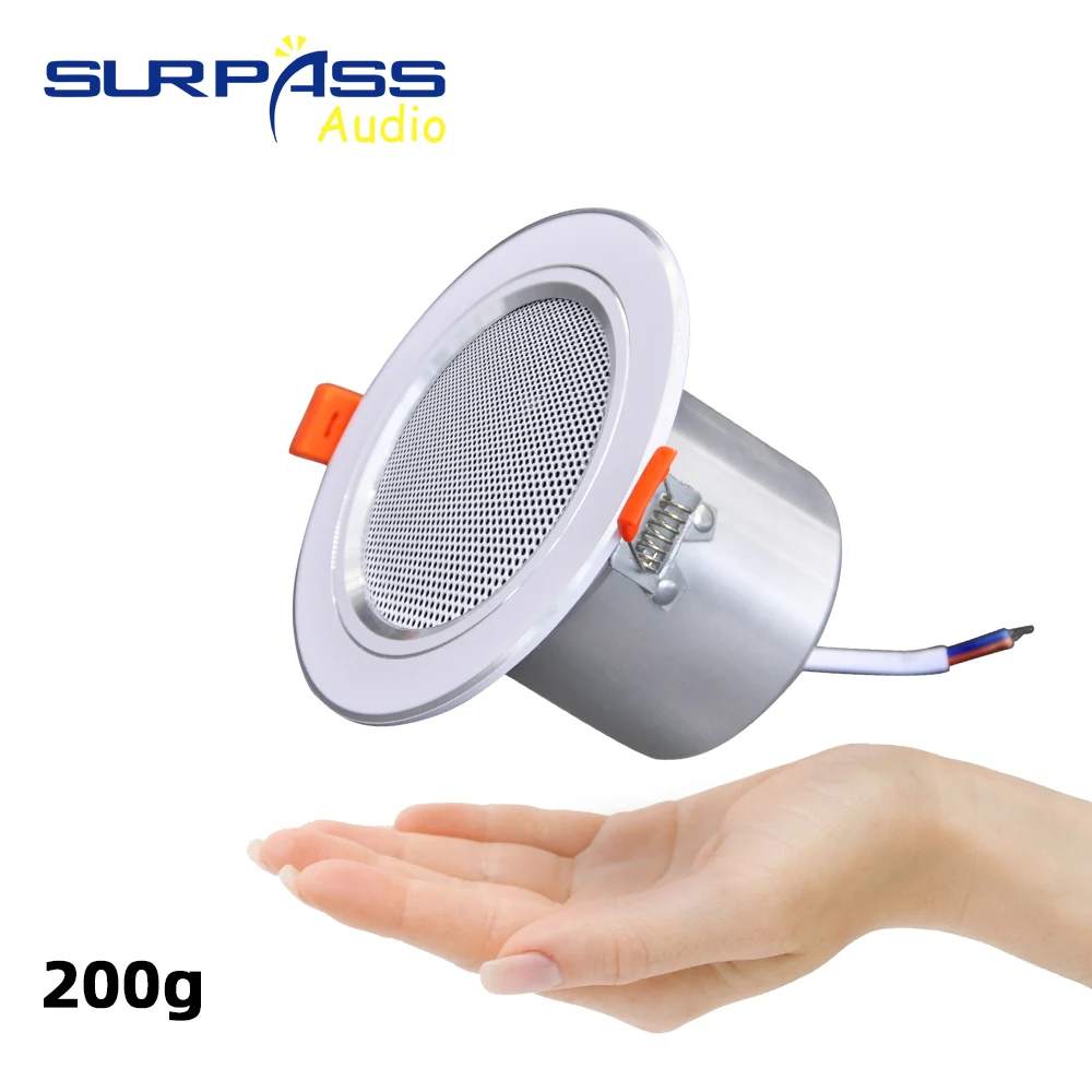 8 Ом 10 Вт влагостойкий алюминиевый потолочный динамик для ванной - Цена: 1 290,73 - 4 337,69 руб.