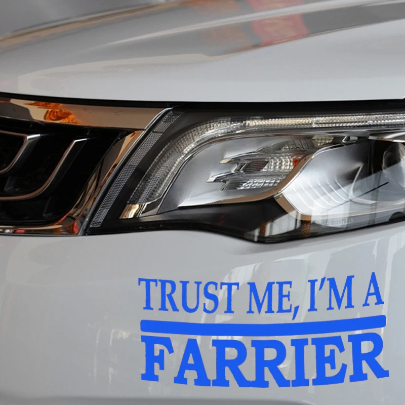 EmpireYing 8 цветов забавные английские буквы Trust Me Farrier автомобильные Стикеры для