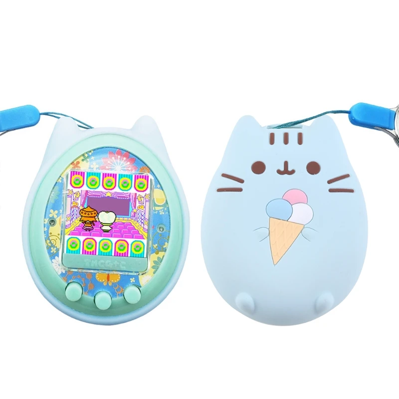 

Protective Sleeve Shell Travel Case Storage and Cover Shell for Tamagotchi On 4U+ PS m!x iD L and Meets with Hand Strap 24BB