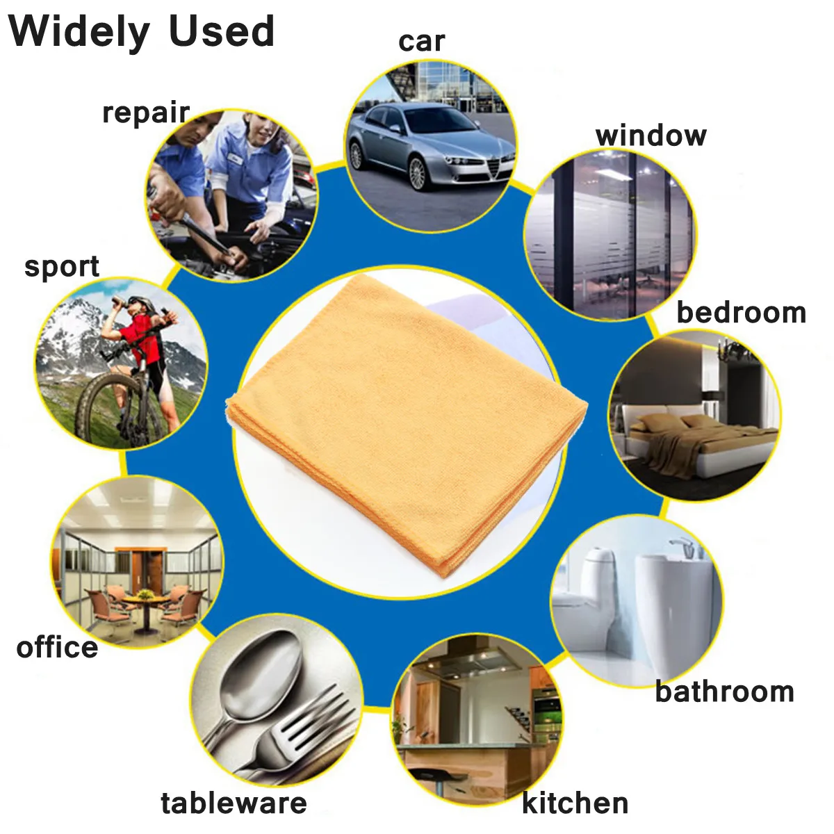 

20PCS 30x40cm Soft Practical Microfiber Towels Car Trucks Cleaning Care Polishing Red/Yellow/Green Wash Cleaning Drying Cloths