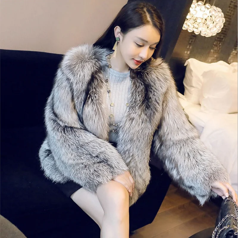 

Женское зимнее искусственное меховое пальто, женская куртка, теплое пальто с длинным рукавом, Женское пальто Y298