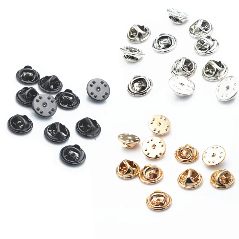 10/20/50/set Metal Pins DIY jewelry making Tie Tacks Blank with Clutch Back Gold and Silver for Jewelry Making | Украшения и