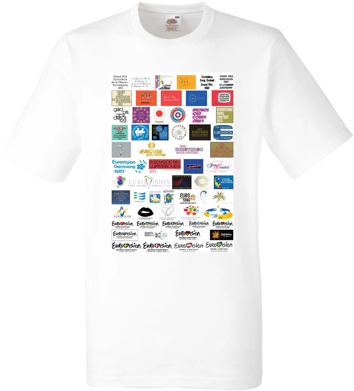 

EUROVISION T-SHIRT FRUIT OF THE LOOM POLYESTER T Shirts Man Clothing Free Shipping Top Tee New 2018 Funny Anime