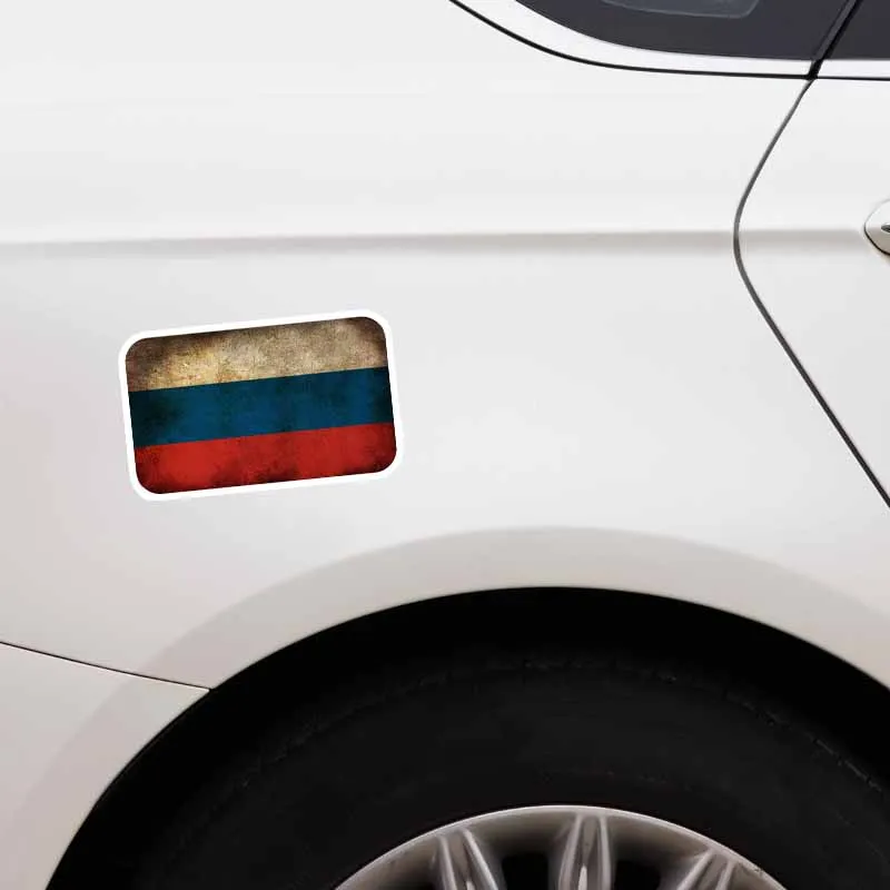 YJZT 11,5 см* 6,9 см забавная наклейка для велосипеда автомобильные аксессуары Русский Флаг Автомобильная наклейка из ПВХ 6-0187