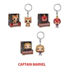 Экшн-фигурка из ПВХ Marvel Мстители 4: Endgame Captain брелок с героями Marvel, коллекционные модели игрушек для детей, подарок с коробкой