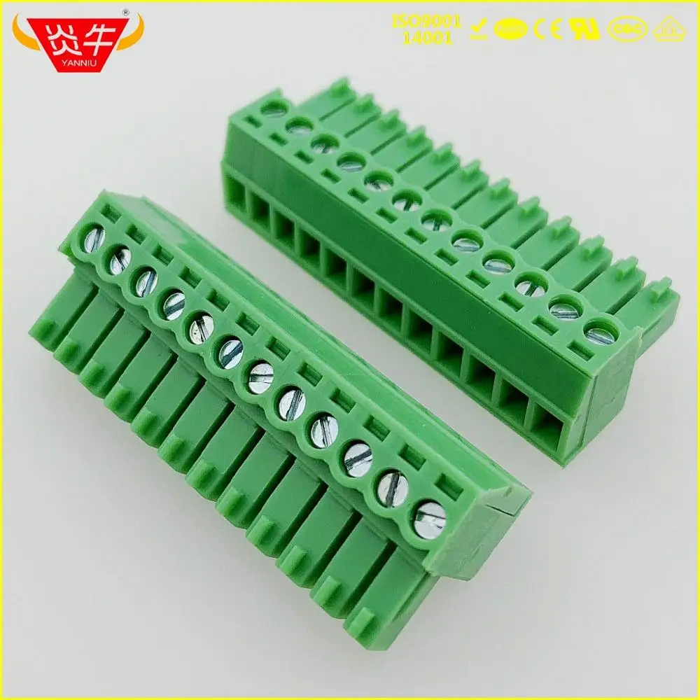 2EDGK-3.5-12P KF2EDGK 3,5 2P~ 12P PCB вставные клеммные блоки 15EDGK 3,5 мм 2PIN~ 12PIN MC 1,5/2-ST-3, 5 1840366 PHOENIX контакт DEGSON KEFA - Цвет: 2EDGK-3.5-12P