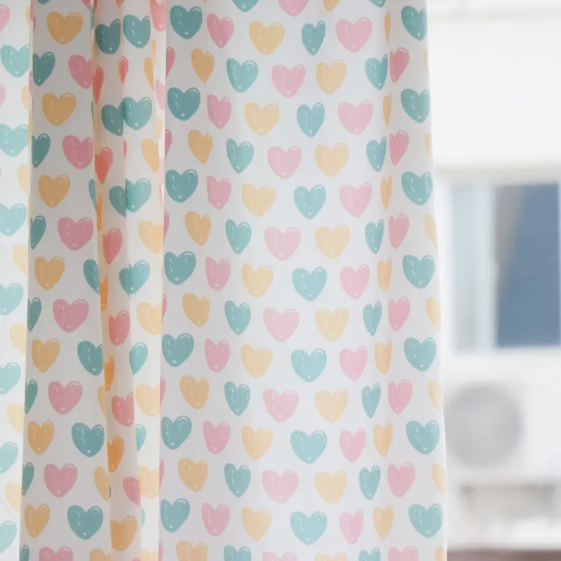 Занавеска Милая любовь для девочек тканевая драпировка с принтом детской
