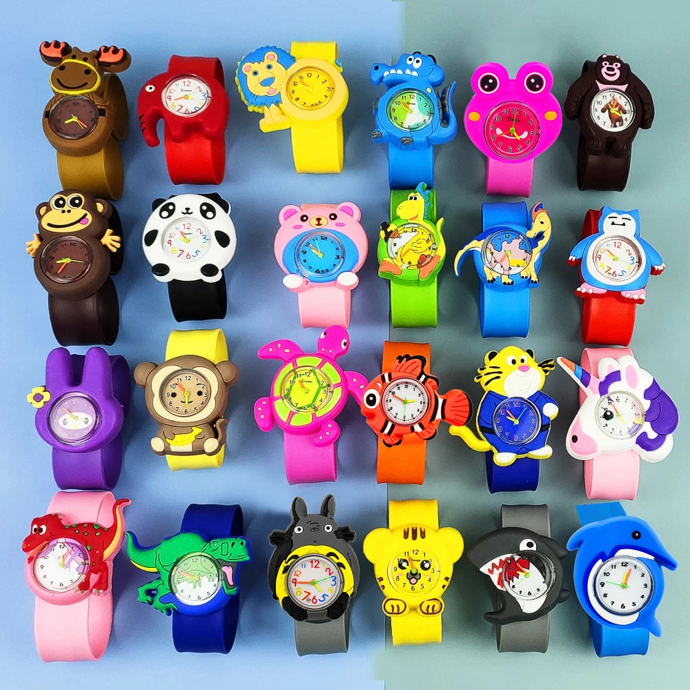 Детские часы с мультипликационным рисунком для обучения игрушка студенческие