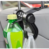 beverage stand 180 degree swivel car seat back hook metal auto car seat headrest hanger bag holder for purse bracket