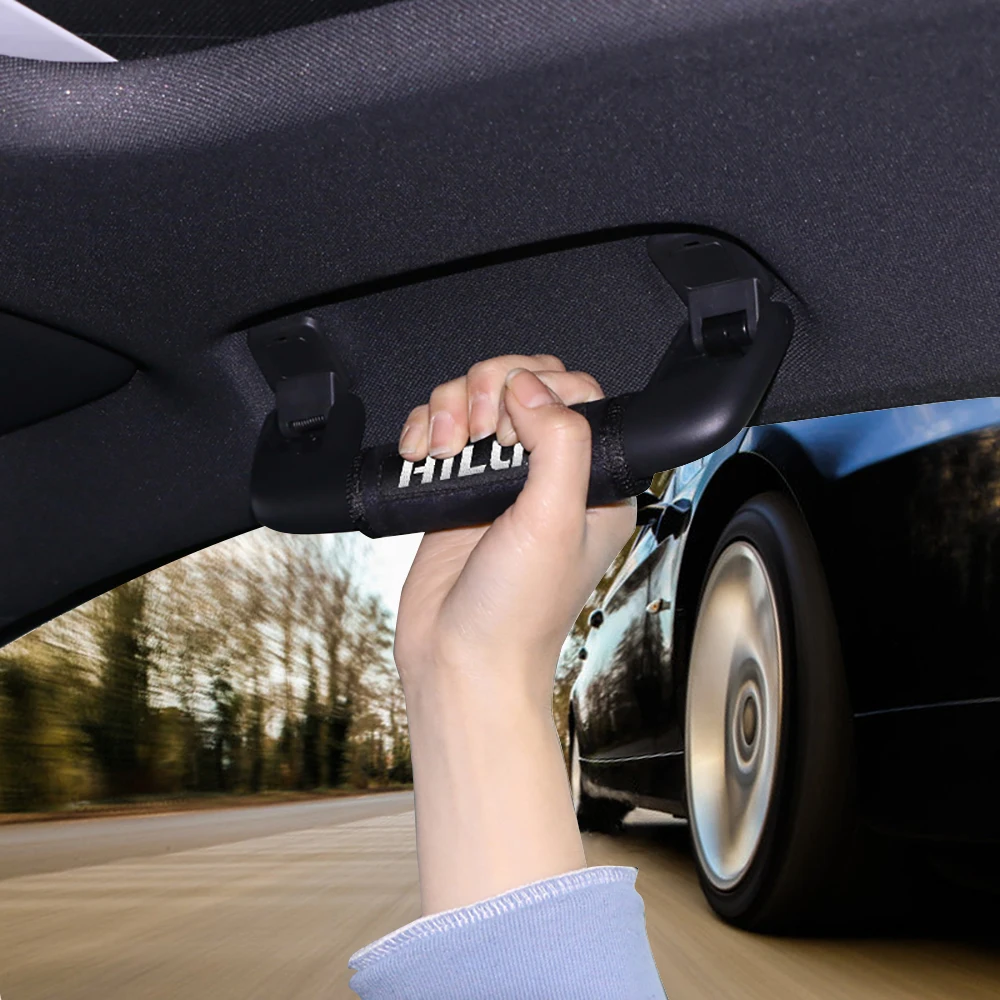 

VEHICAR Car Roof Armrest Handle Protective Cover For HILUX Car Interior Accessories Universal Auto Armrest Handle Protector